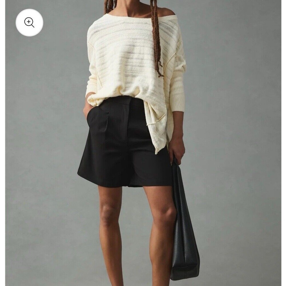 Anthropologie Pilcro Oversized Tunic Sweater in Ivory Size Medium